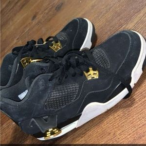 Jordan 4s Black Gold White